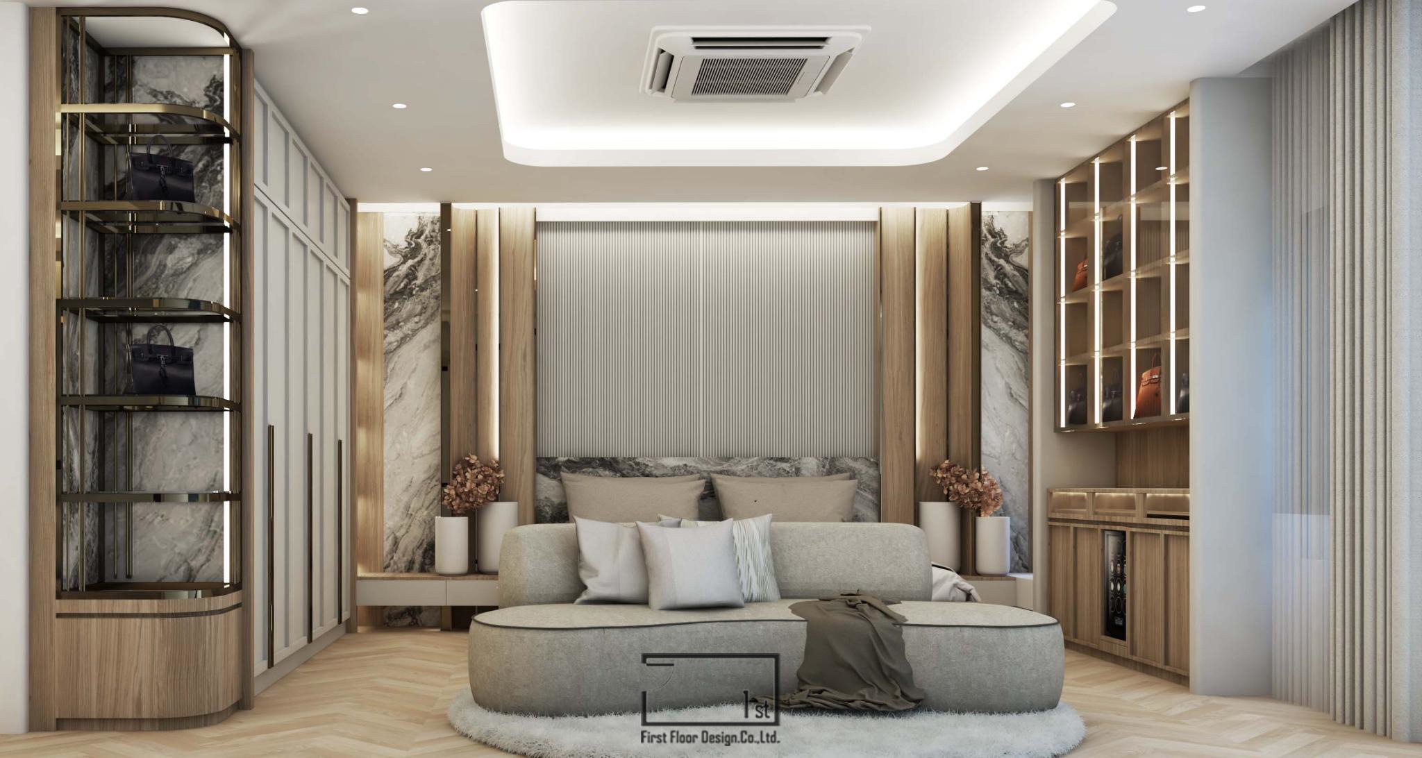 ภาพออกแบบ 3D รีโนเวทบ้านเดี่ยว Burasiri Watcharapol ของ K’Aey