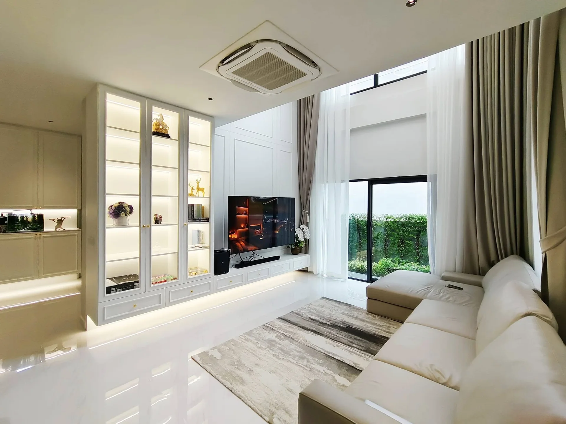 ห้องนั่งเล่นบ้านเดี่ยว The City กัลปพฤกษ์